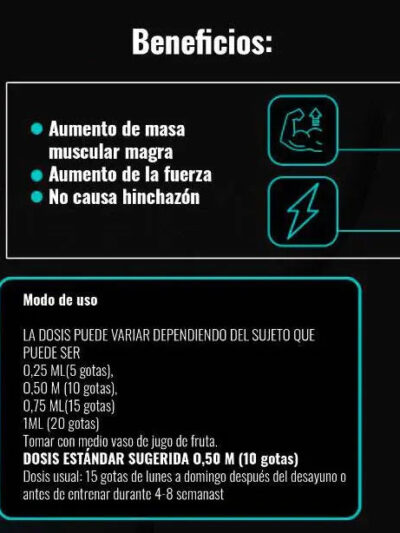 ROCKY STACK D (Combinado) Cardarine + Ostarine + Strenobolic / 30 ML - SARMS