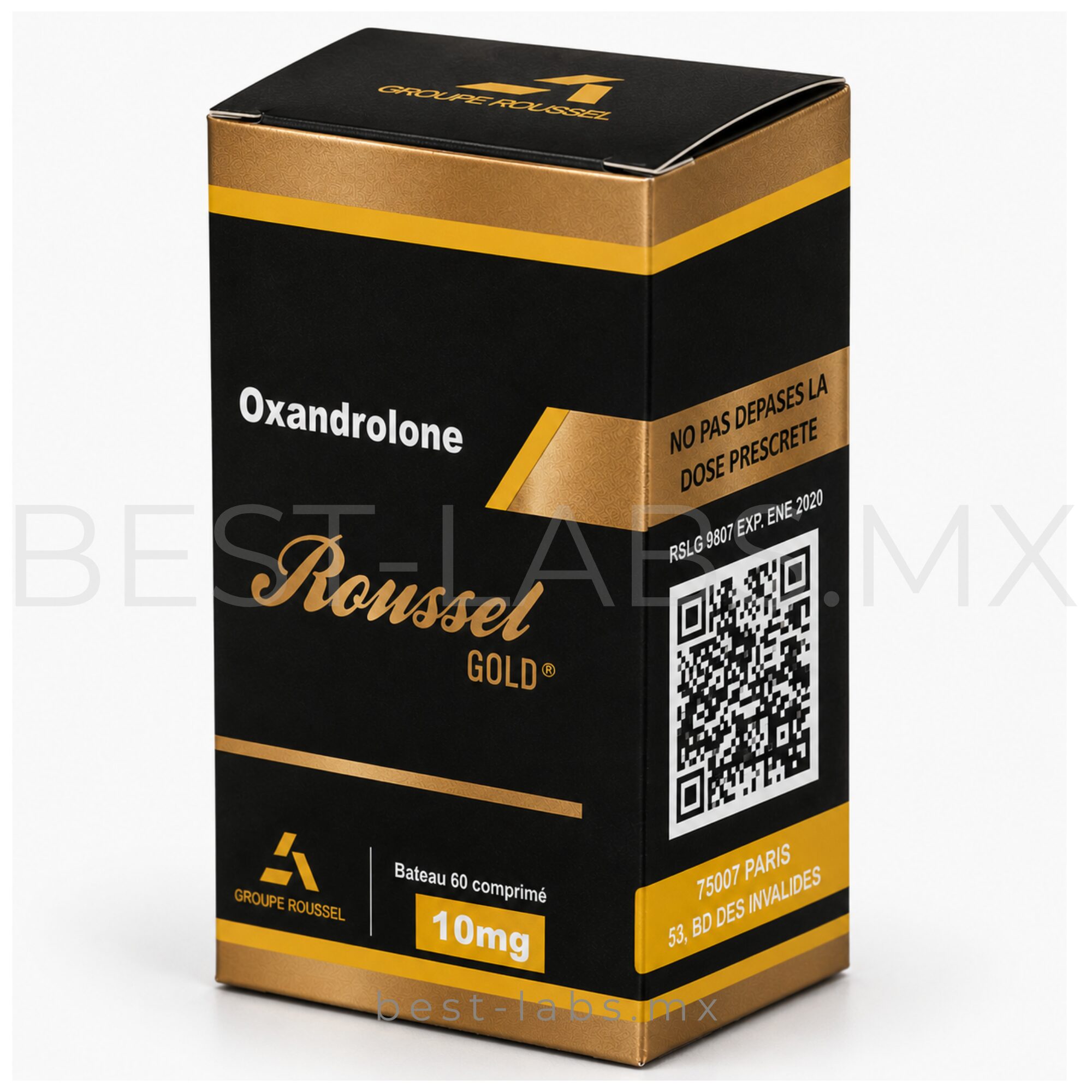 Oxandrolona 10 mg (Anavar) 60 tabletas | Roussel Uclar