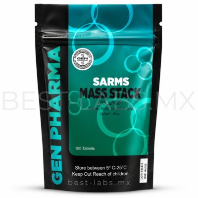 Mass stack 20 mg (Andarine 10 mg + Ligandrol 5 mg + Ostarine 5 mg) 60 cápsulas | Gen Pharma