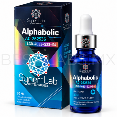 Alphabolic 40 mg/ml de Synerlab, fórmula combinada de Accadrine, Ligandrol, Ultrabolic y Andarine