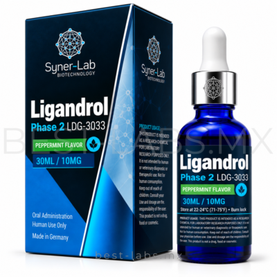 Ligandrol Phase 2 LGD-3033 10 mg/ml de Synerlab, frasco de 30 ml