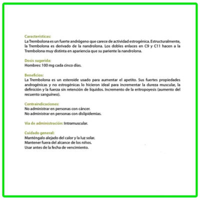 TREMBOLONA ENANTATO 150 mg/ml - 10 ml - SMART Pharmaceutical - esteroides anabolicos
