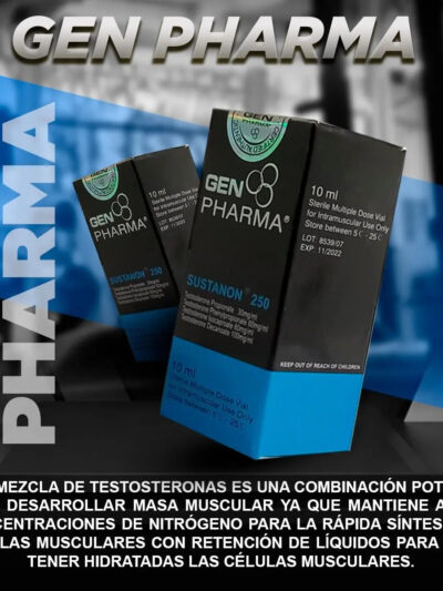 SUSTANON 250 / TESTOSTERONE PROPIONATE 30MG · PHENYLPROPIONATE 60 MG · ISOCAPROATE 60 MG · DECANOATE 100 MG / GEN PHARMA - esteroides