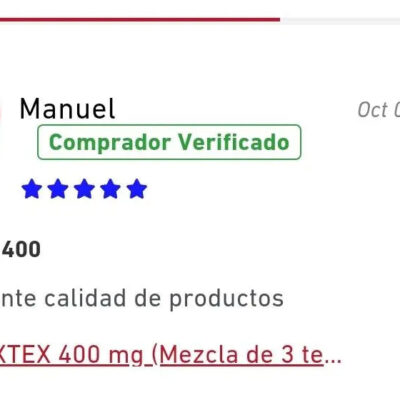 TEXTEX 400 mg (Mezcla de 3 testosteronas) 10 ML | Esteroides ROTTERDAM PHARMACEUTICAL - esteroides