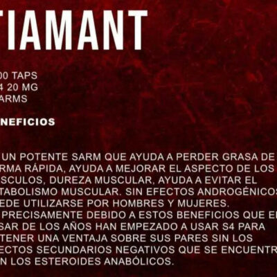 Tiamant (ANDARINE) 100 TAPS S4 20 MG | SARMS DRAGON PHARMA - SARM