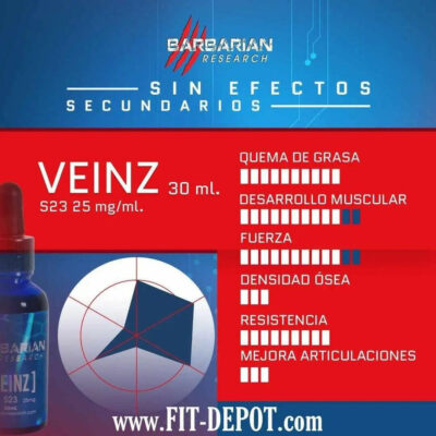 VEINZ (Ultrabolic S-23) 25MG/ML - 30ML | SARMS BARBARIAN RESEARCH - FIT Depot de México